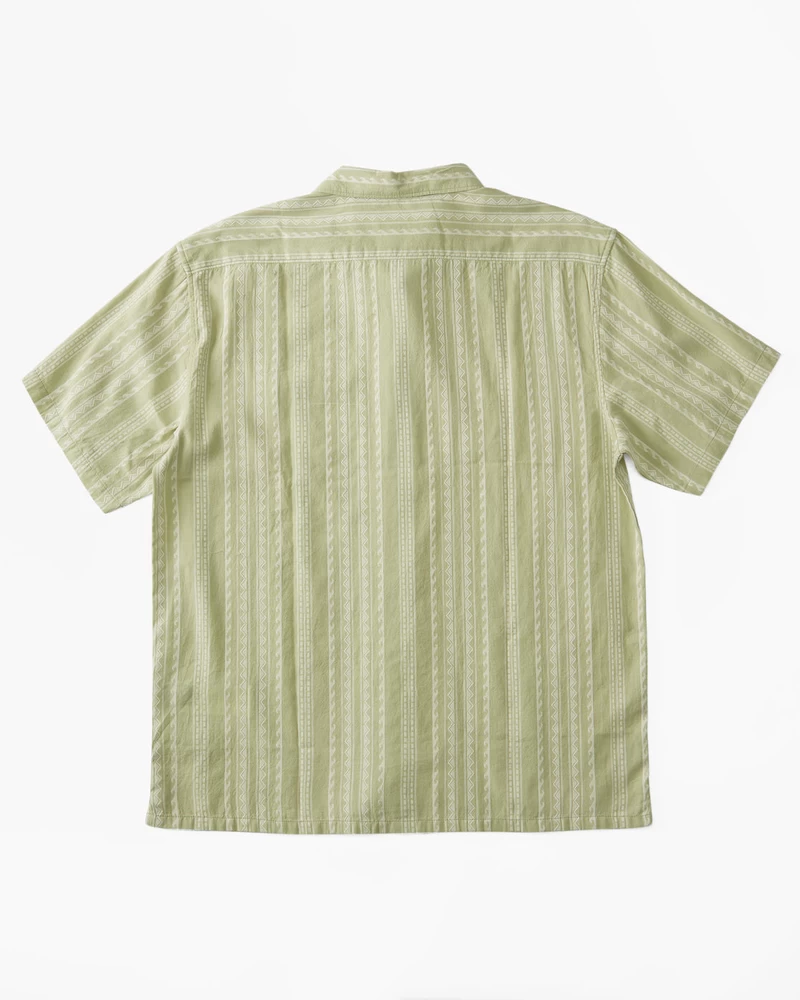 Billabong Sundays Jacquard Short Sleeve Shirt - Sage