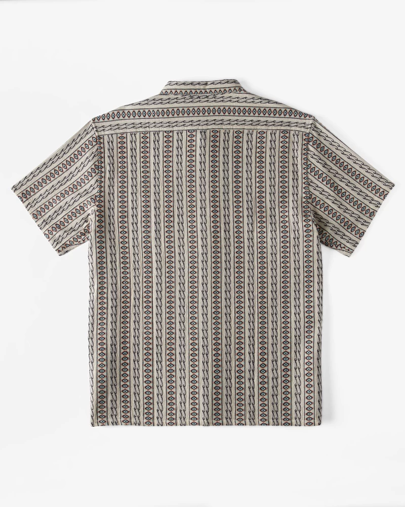 Billabong Sundays Jacquard Short Sleeve Shirt - Oat
