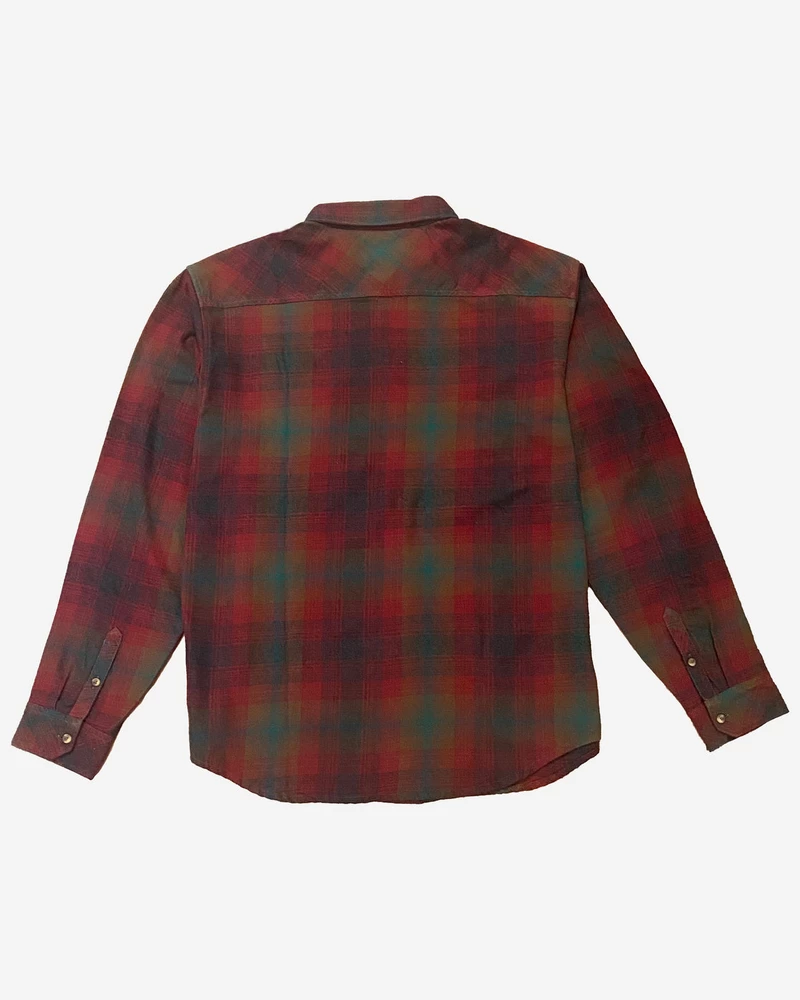 Billabong Coastline Flannel Long Sleeve Shirt - Brick
