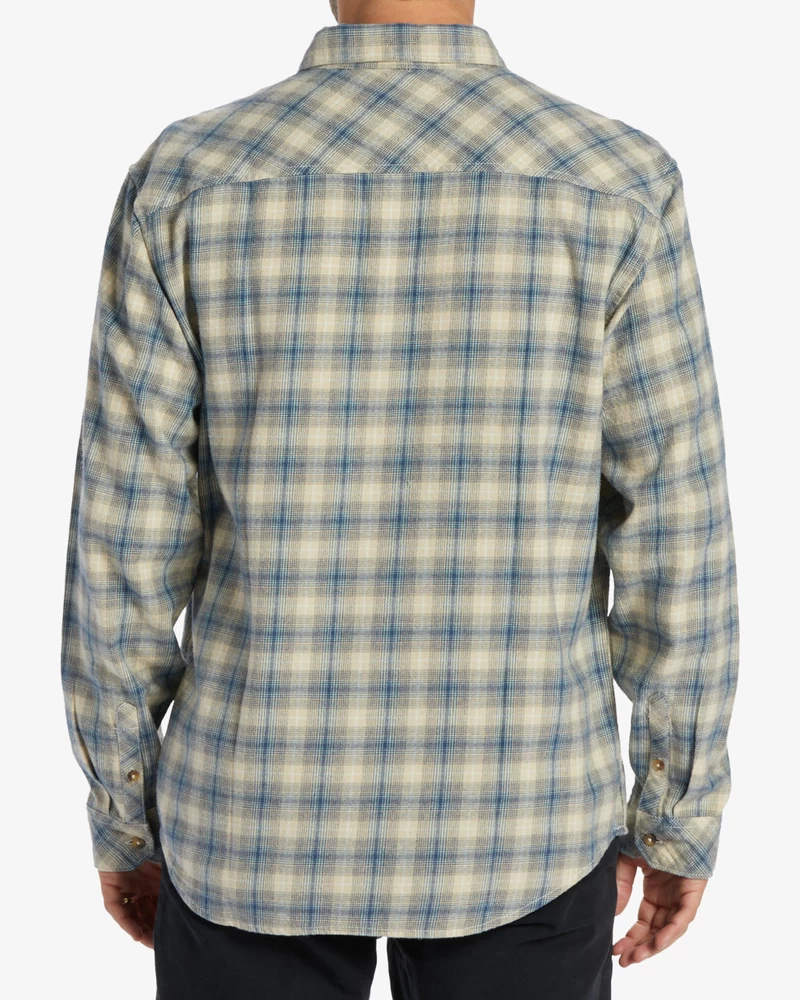 Billabong Coastline Flannel Long Sleeve Shirt - North Sea
