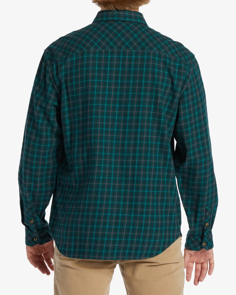 Billabong Coastline Flannel Long Sleeve Shirt - Pacific