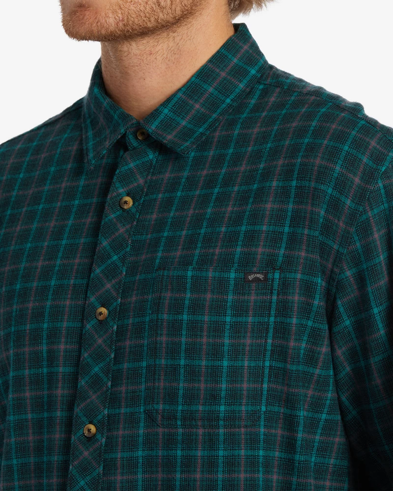 Billabong Coastline Flannel Long Sleeve Shirt - Pacific