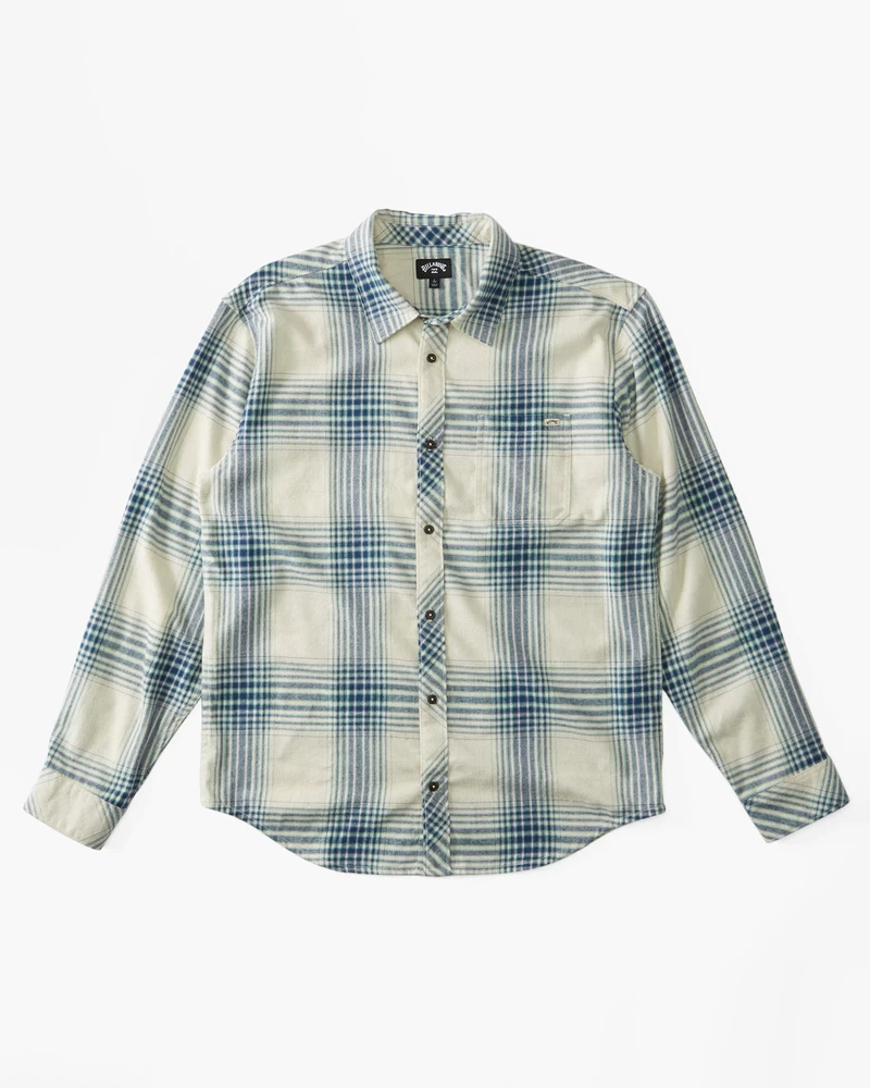 Billabong Coastline Flaneliniai Marškiniai Ilgomis Rankovėmis – Akmeniniai