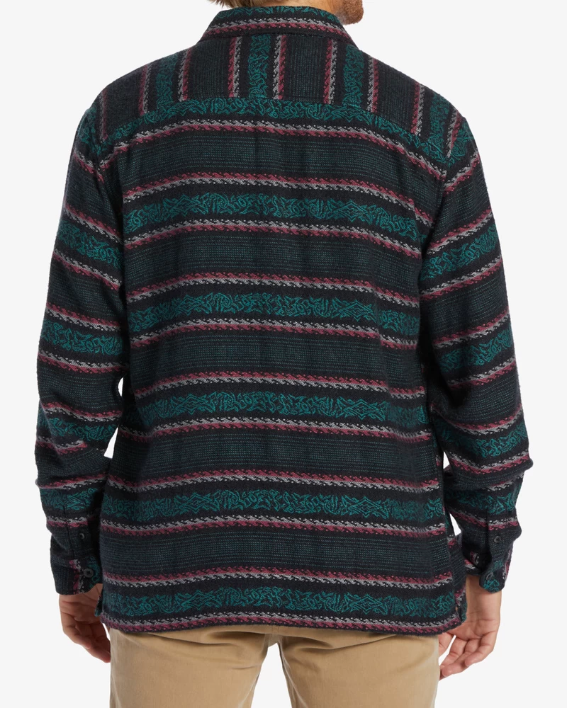 Billabong Offshore žakaarflanellist Pikkade Varrukatega Särk - Fantoom