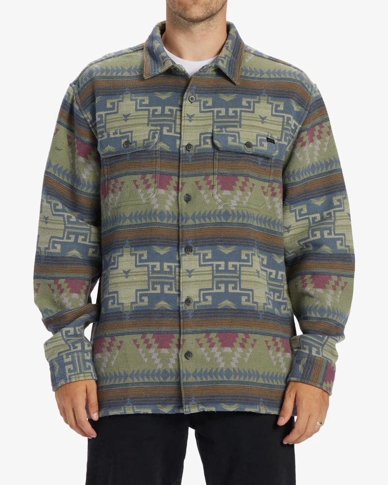 Billabong Offshore Jacquard Flannel Langærmet Skjorte - Salvie