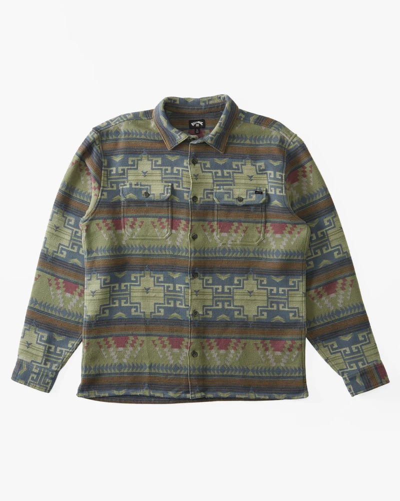 Billabong Offshore Jacquard Flannel Langærmet Skjorte - Salvie