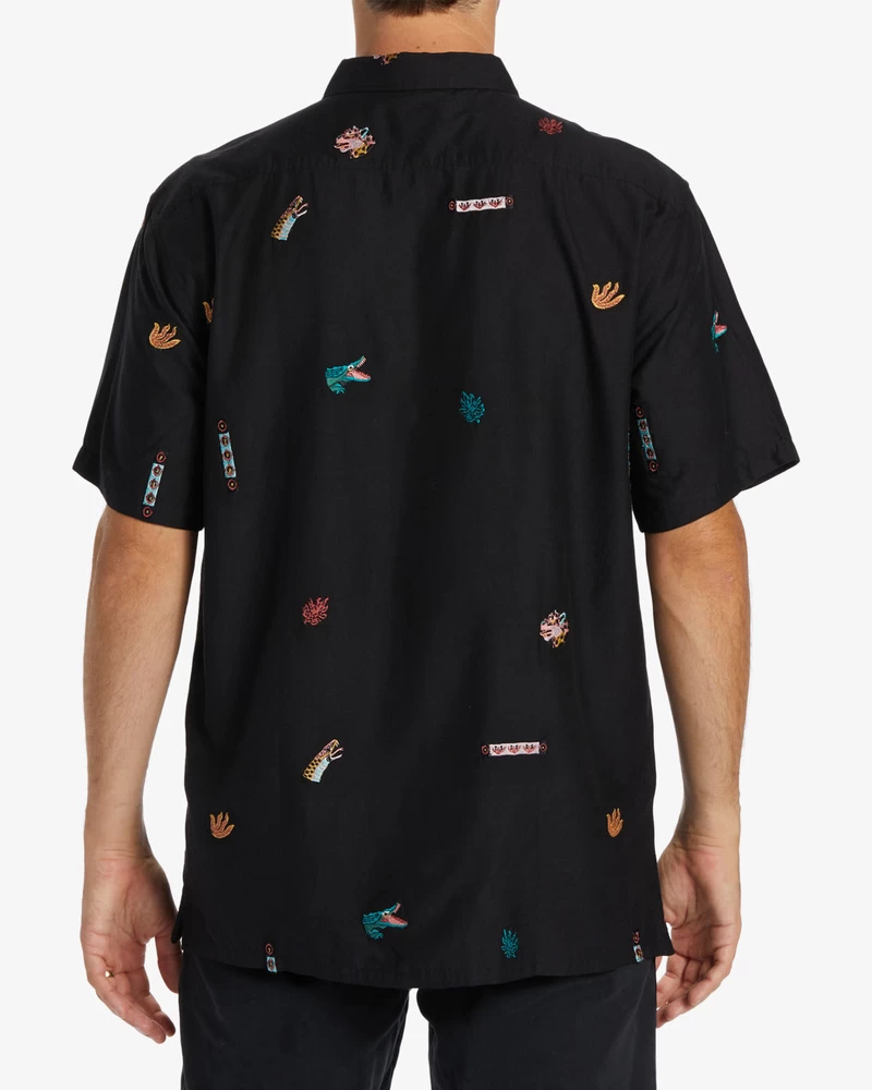 Billabong Zeledon Embroidered Shirt - Black