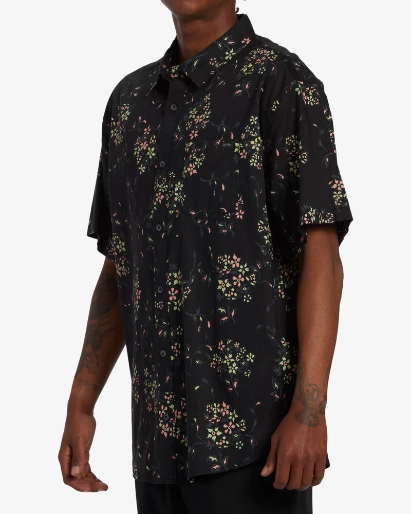 Billabong Sundays Mini Short Sleeve Shirt - Asphalt