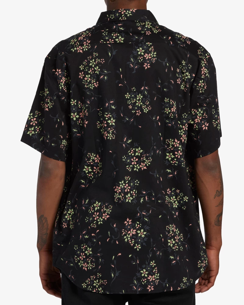 Billabong Sundays Mini Short Sleeve Shirt - Asphalt