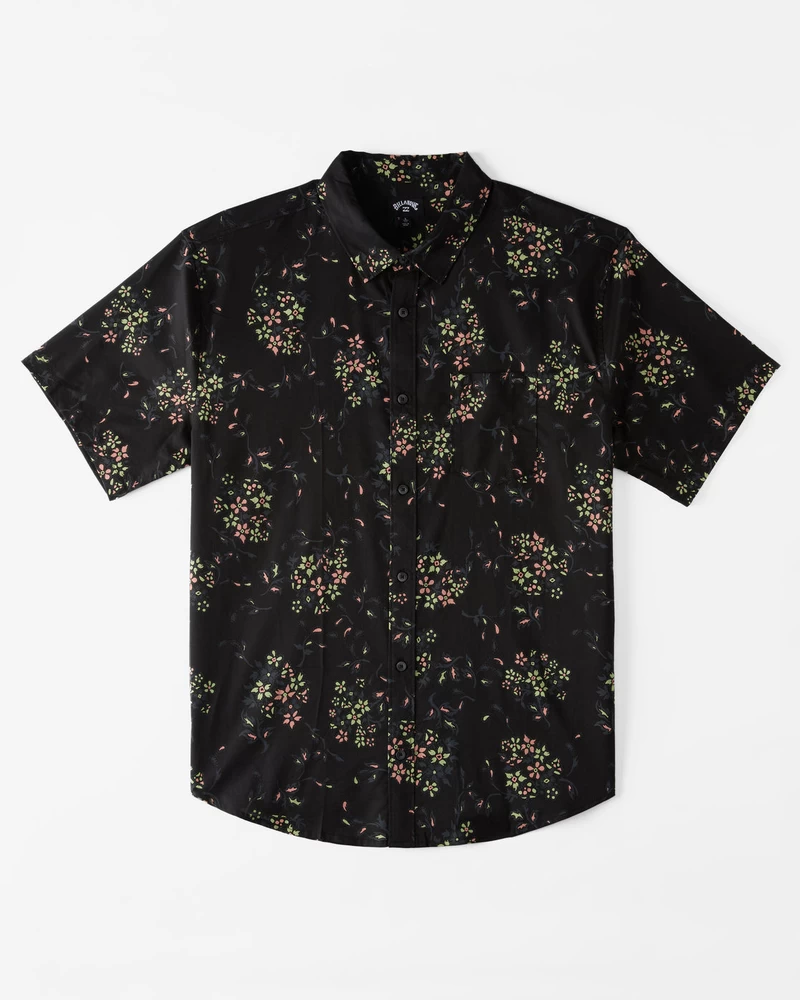 Billabong Sundays Mini Short Sleeve Shirt - Asphalt