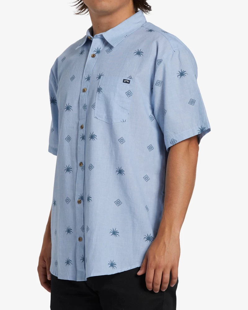 Billabong Sundays Mini Short Sleeve Shirt - Blue Suede