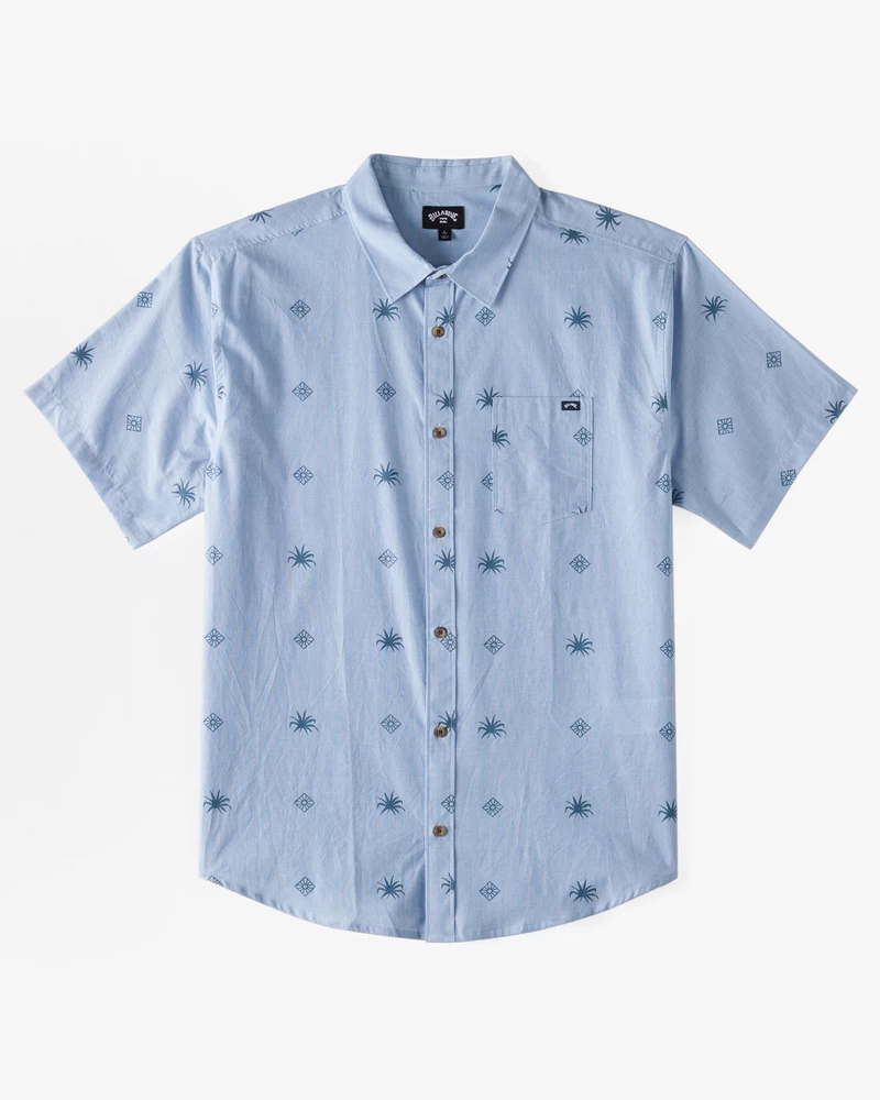 Billabong Sundays Mini Short Sleeve Shirt - Blue Suede