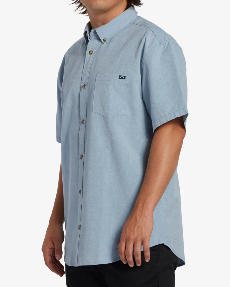 Billabong All Day Short Sleeve Shirt - Powder Blue
