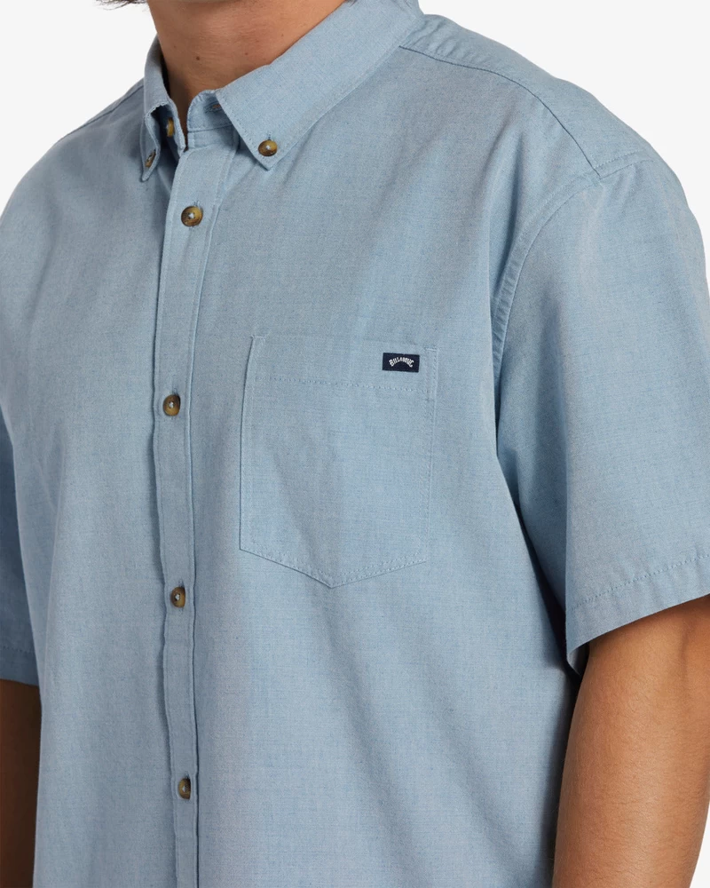 Billabong All Day Short Sleeve Shirt - Powder Blue