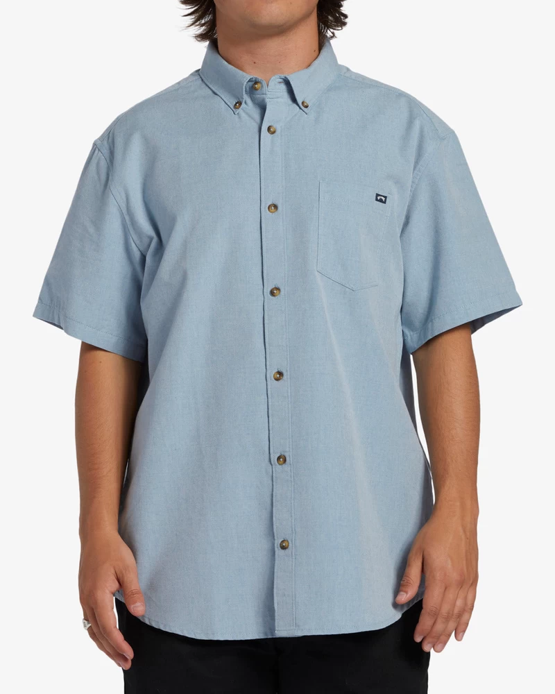 Billabong All Day Short Sleeve Shirt - Powder Blue