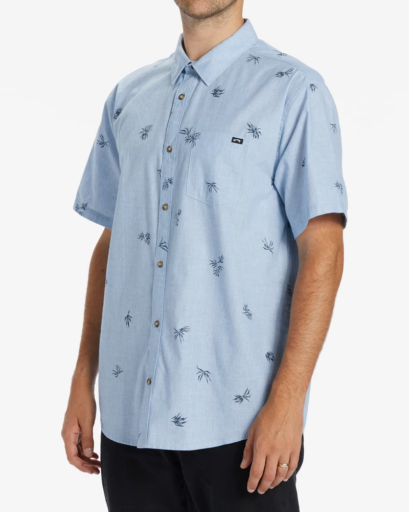 Billabong Sundays Mini Short Sleeve Shirt - Sky Blue