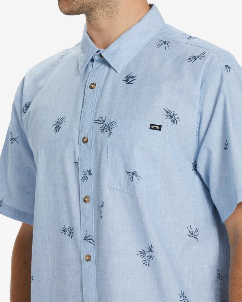 Billabong Sundays Mini Short Sleeve Shirt - Sky Blue