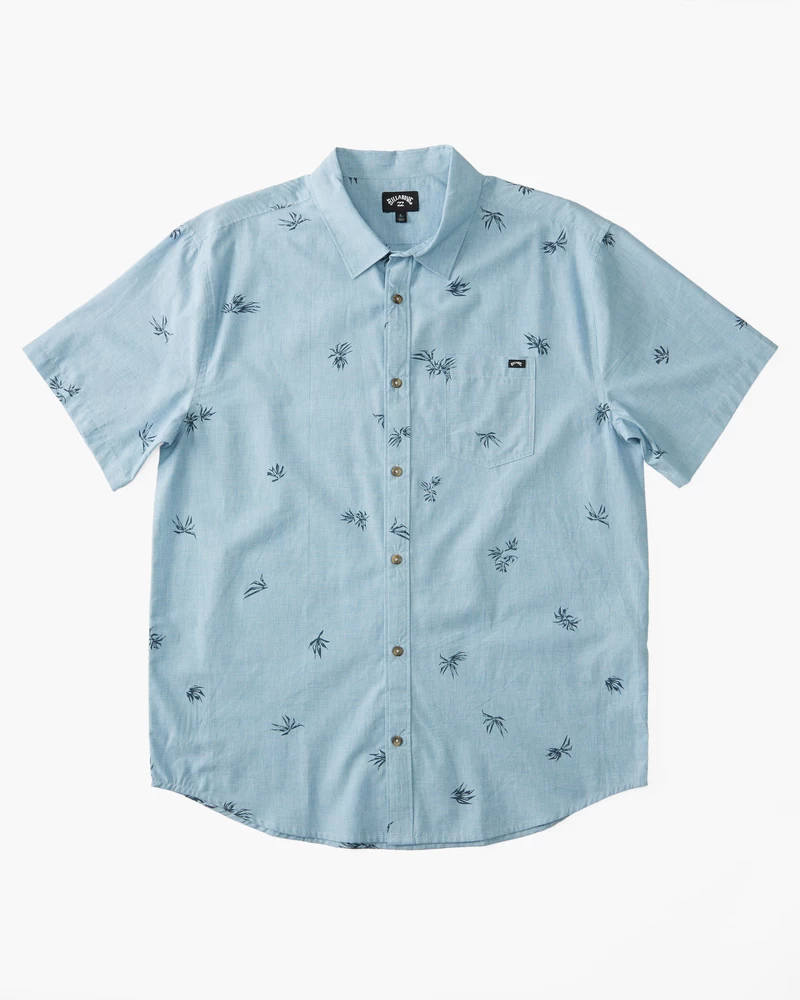 Billabong Sundays Mini Short Sleeve Shirt - Sky Blue