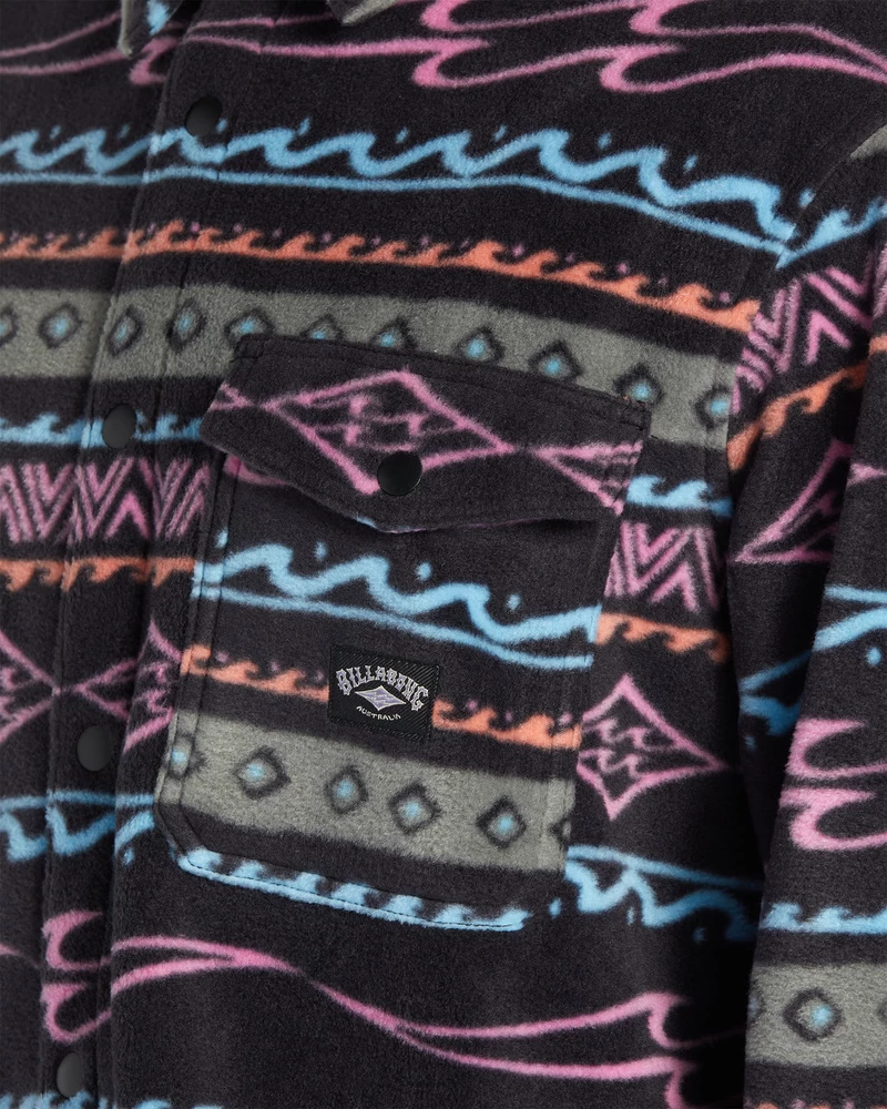 Billabong A/div Krosnies Flaneliniai Marškiniai - Purpuriniai Pelenai