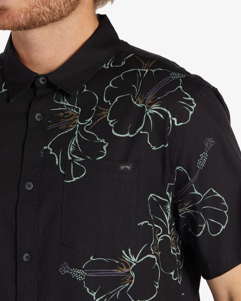 Billabong Sundays Short Sleeve Shirt - Black Green