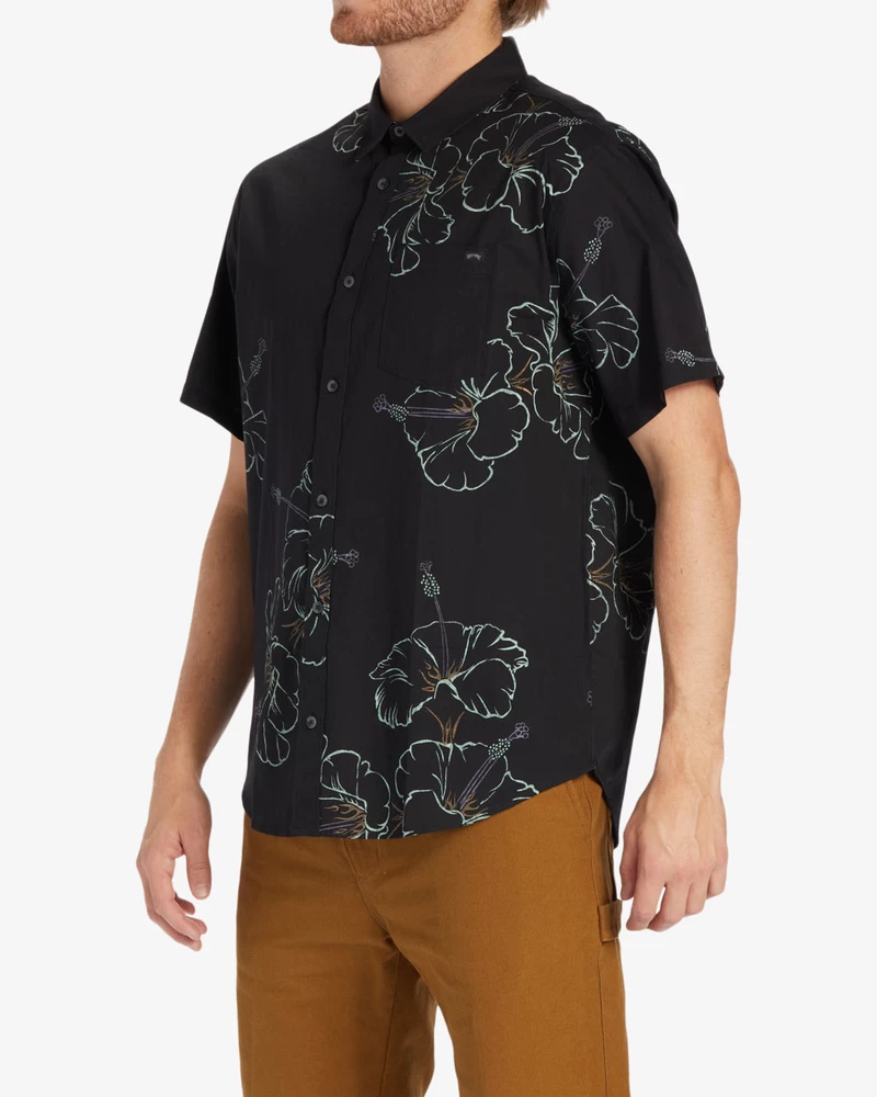 Billabong Sundays Short Sleeve Shirt - Black Green