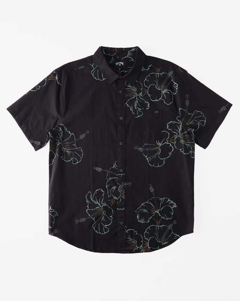Billabong Sundays Short Sleeve Shirt - Black Green
