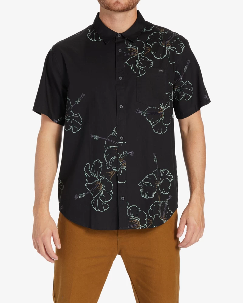 Billabong Sundays Short Sleeve Shirt - Black Green