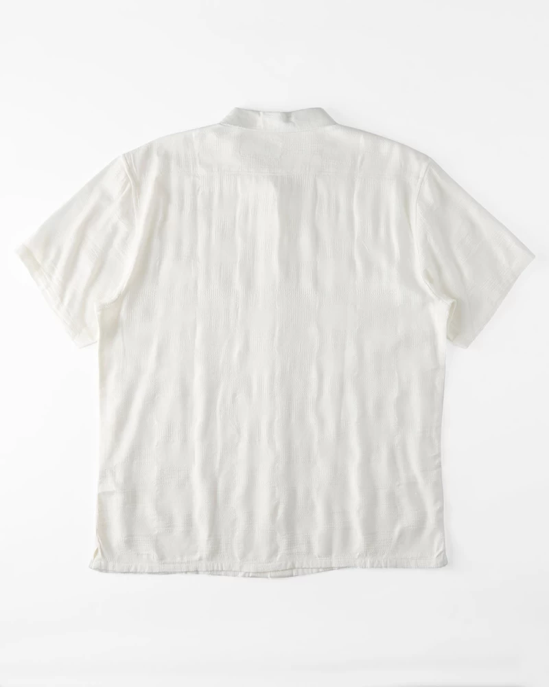 Billabong Sundays žakardo Marškinėliai Trumpomis Rankovėmis – Beveik Balti