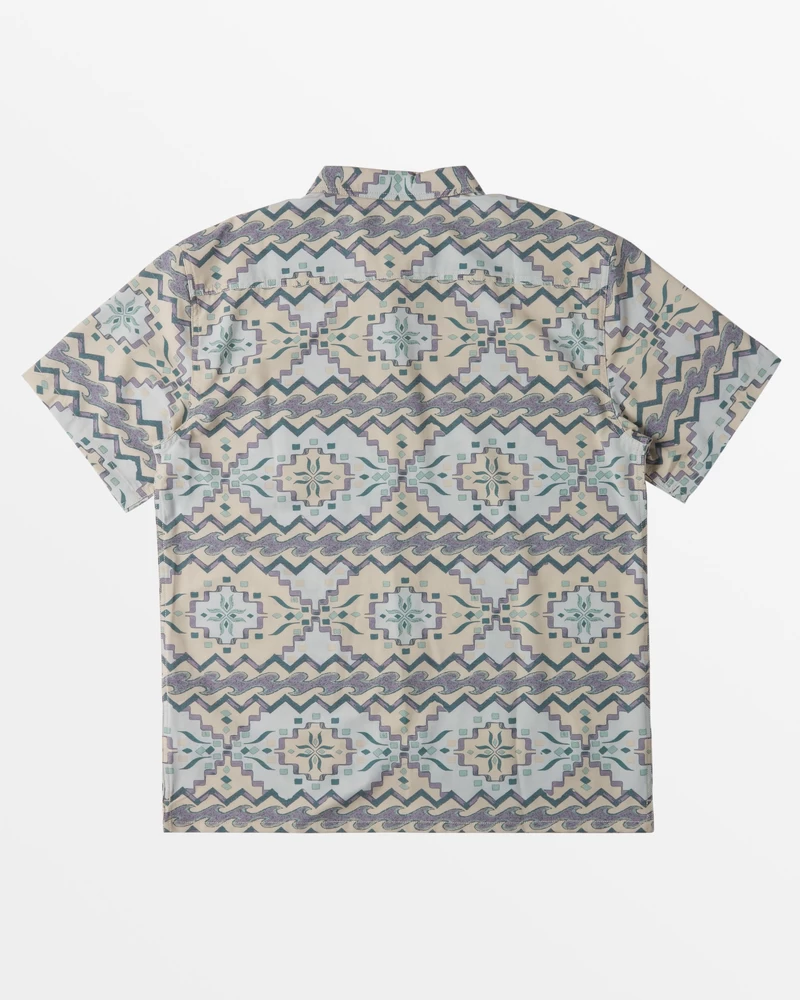Billabong Surftrek Trail Short Sleeve Woven Shirt - Seafoam