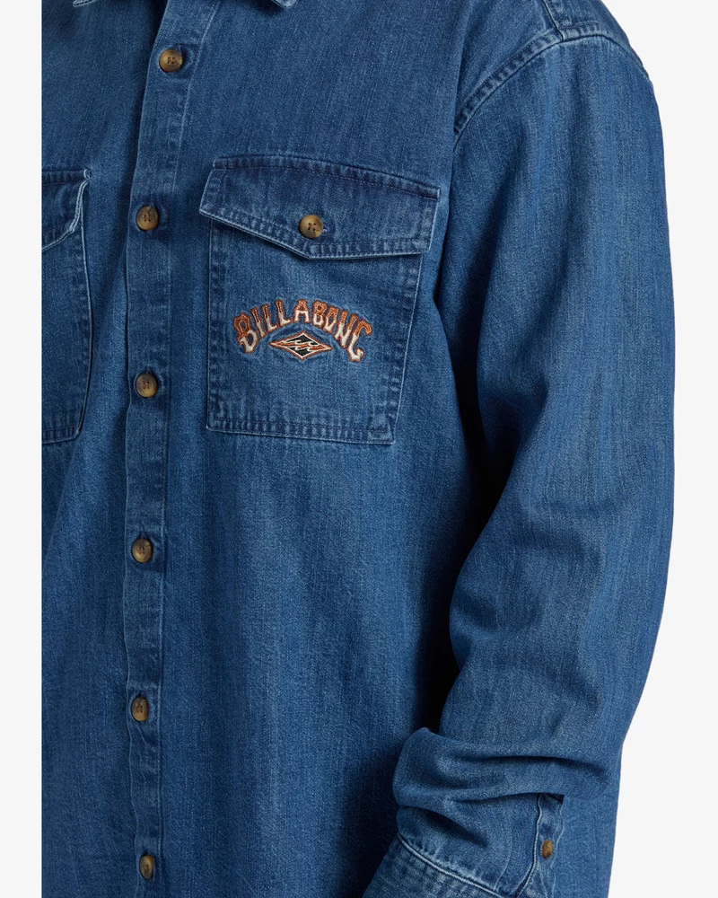 Billabong Bong Days Ilgomis Rankovėmis - Džinsinio Mėlyna