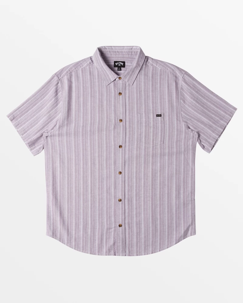 Cămașă țesătă Cu Mânecă Scurtă Billabong All Day Stripe - Gri Violet