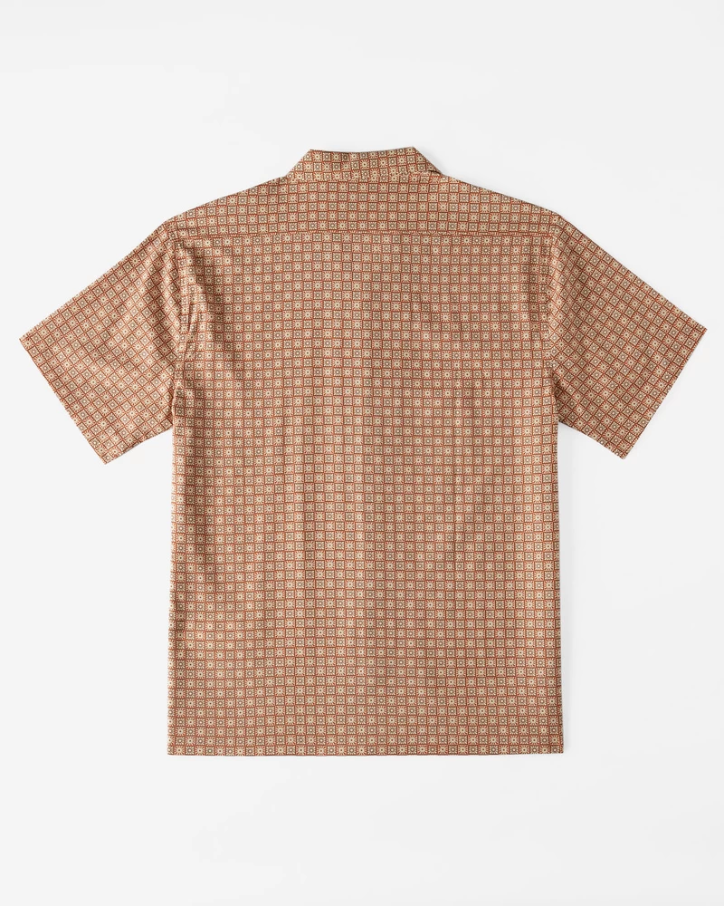 Billabong Sundays Vacay Short Sleeve Woven Shirt - Mustard