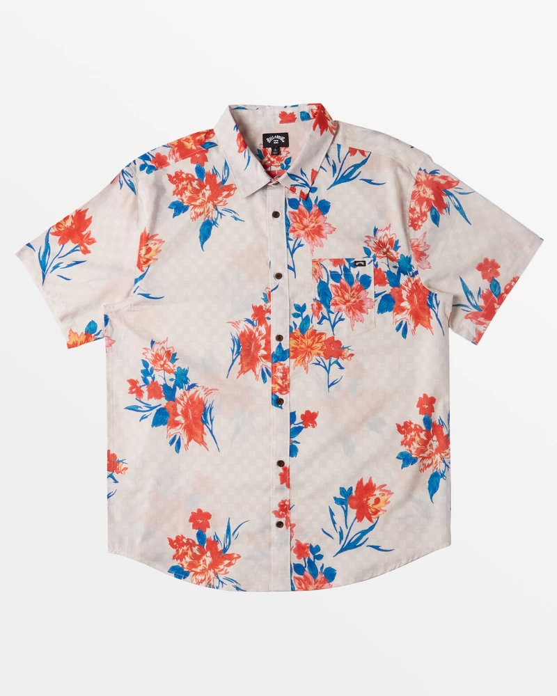 Billabong Sundays Short Sleeve Shirt - Nimbus Cloud