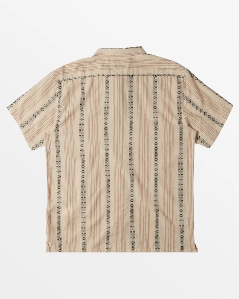 Billabong Sundays Jacquard Short Sleeve Shirt - Cream