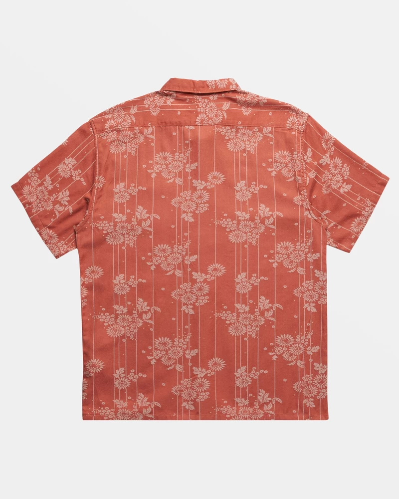 Cămașă Billabong Sundays Jacquard Cu Mânecă Scurtă - Roșu Etrusc