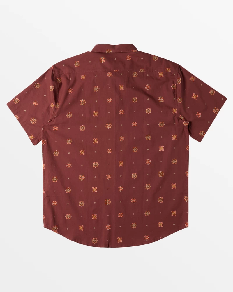 Billabong Sundays Mini Short Sleeve Shirt - Dusty Red
