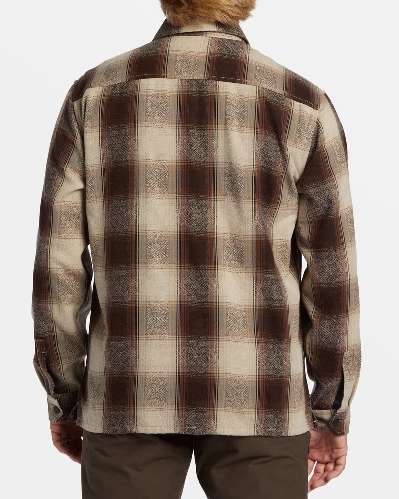 Billabong Lodge Long Sleeve Flannel Shirt - Java