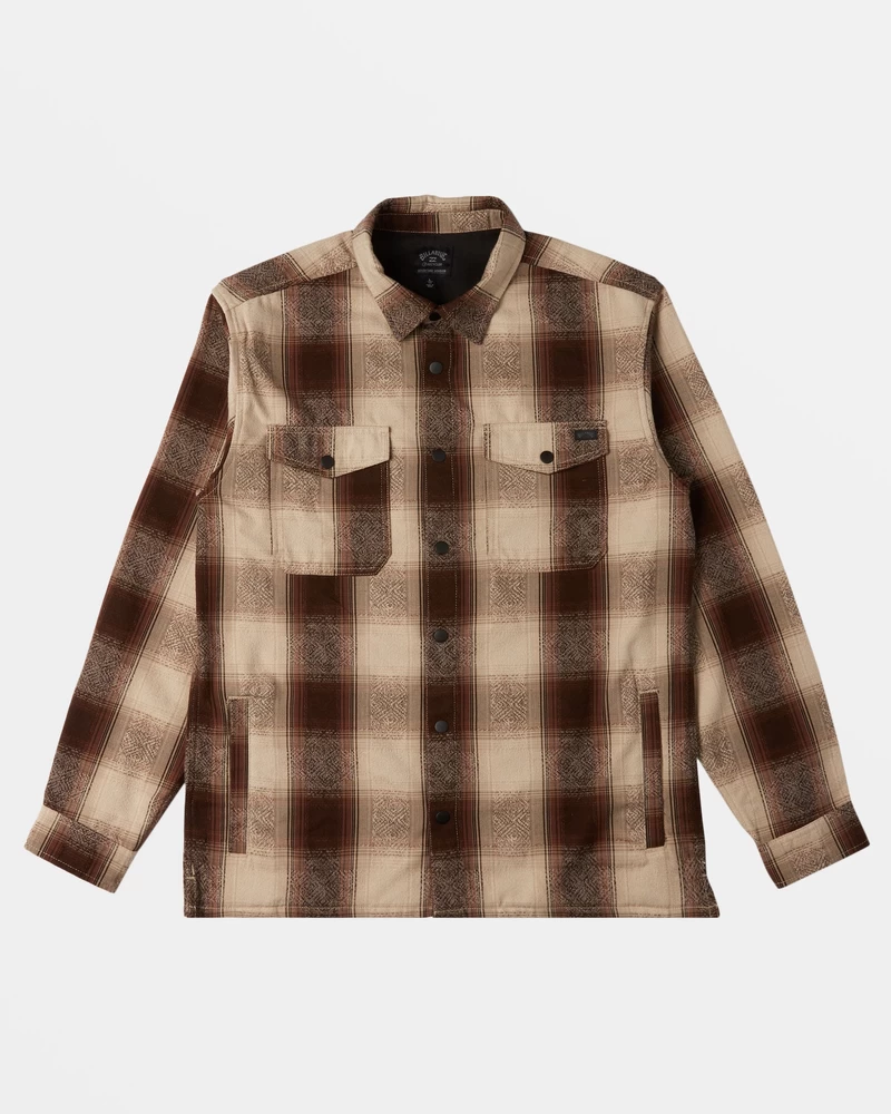 Billabong Lodge Long Sleeve Flannel Shirt - Java