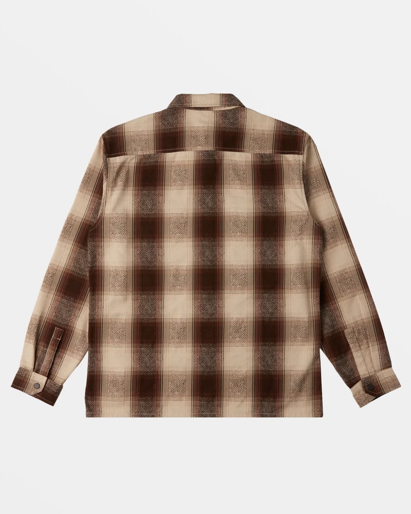 Billabong Lodge Long Sleeve Flannel Shirt - Java