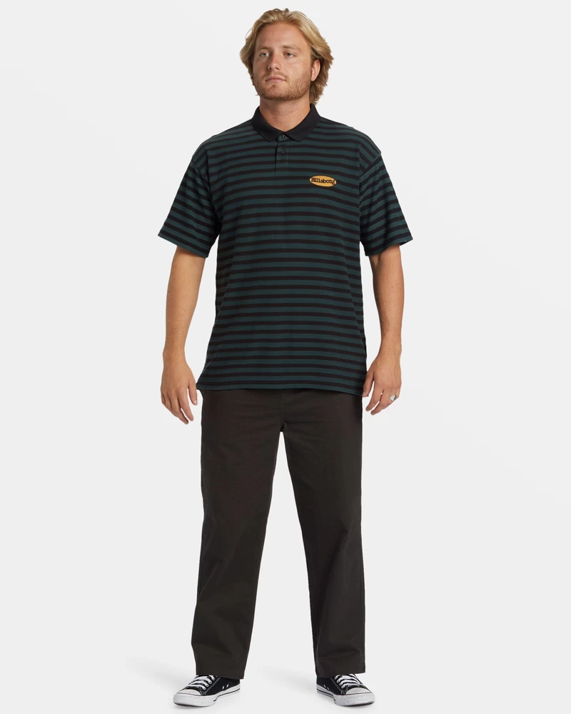 Billabong Neutron Short Sleeve Polo Shirt - Black