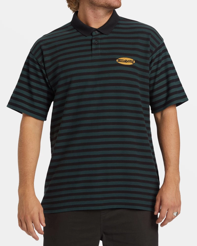 Billabong Neutron Short Sleeve Polo Shirt - Black