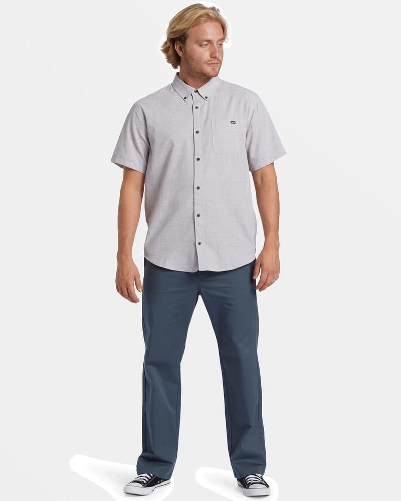 Billabong All Day Short Sleeve Shirt - Port Heather