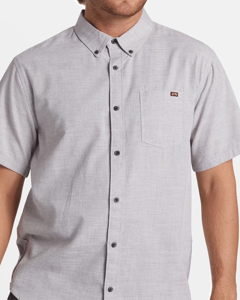Billabong All Day Short Sleeve Shirt - Port Heather