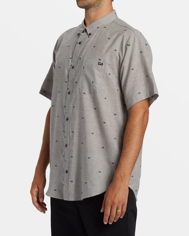 Billabong All Day Jacquard Short Sleeve Shirt - Alloy