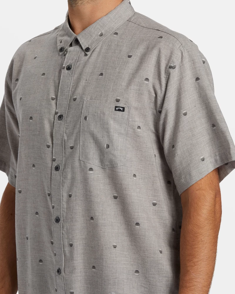 Billabong All Day Jacquard Short Sleeve Shirt - Alloy