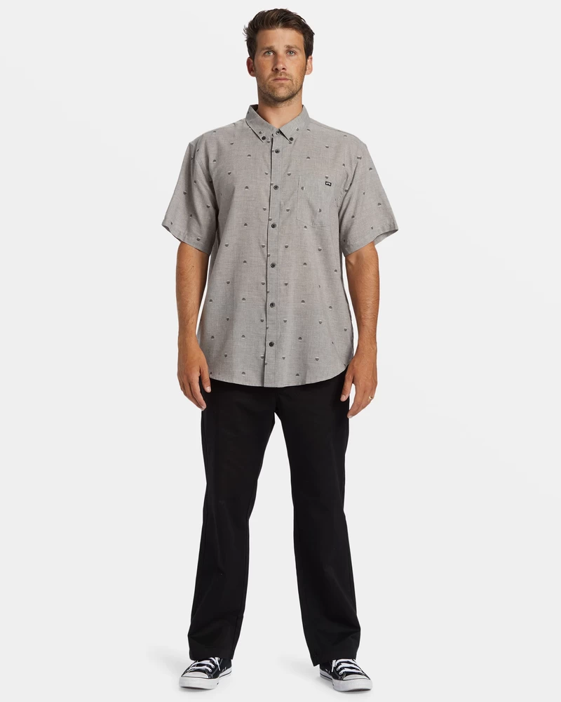 Billabong All Day Jacquard Short Sleeve Shirt - Alloy