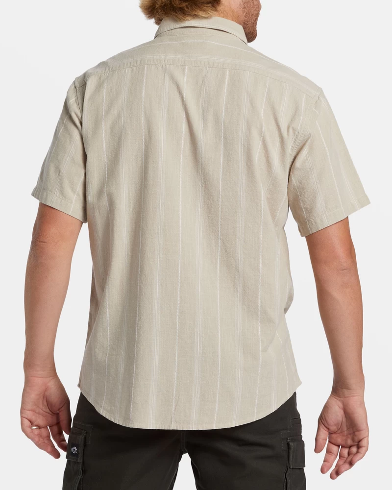 Billabong All Day Stripe Short Sleeve Shirt - Chino