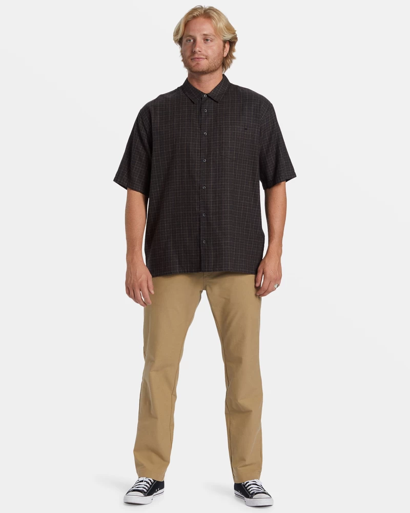 Billabong Mogul Short Sleeve Shirt - Washed Black