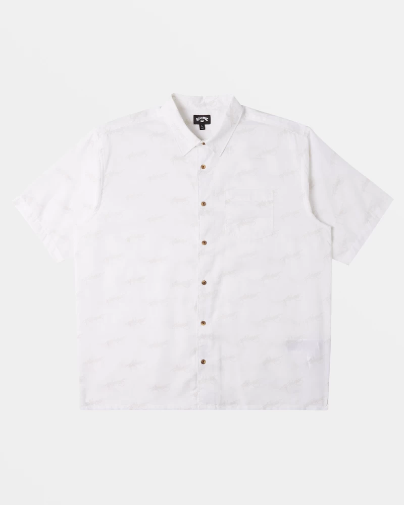 Billabong Script Short Sleeve Shirt - White