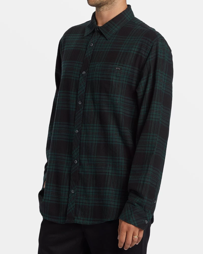 Billabong Coastline Flannel Shirt - Black